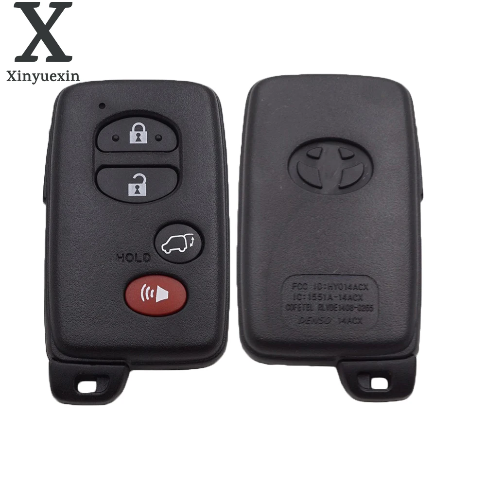 Xinyuexin 3 + 1 кнопки 4 сменный умный дистанционный ключ чехол для Toyota Avalon Camry Highlander RAV4 |