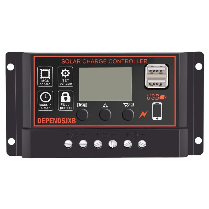 Панели солнечные 18V20W черные панели + 12 V/24 V Солнечный контроллер с Usb Интерфейс