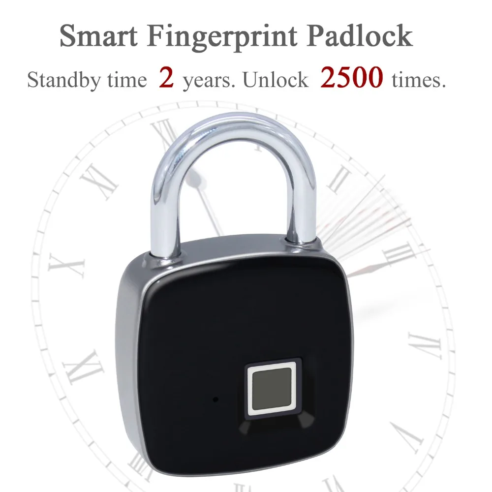  Aimitek P3 + Bluetooth candado de huella digital bloqueo inteligente Seguridad Biométrica impermeab
