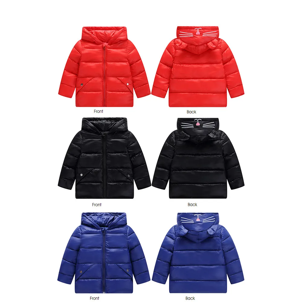

Baby Girls Boy Winter Coat 2018 Fashion Brand Autumn Winter Solid Hooded Coat Cloak Jacket Thick Warm Outerwear Clothes SPT21