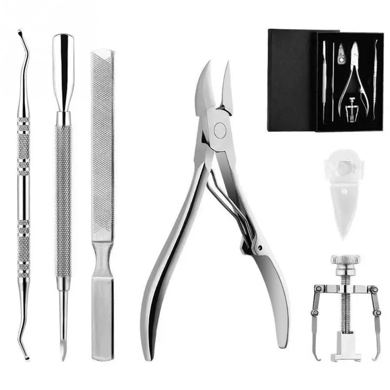 

1 Set Cuticle Remover Kit Nail Clipper Trimmer for Cuticle Ingrown Nails Pedicure & Manicure Corrector Fixer Foot Care Tool