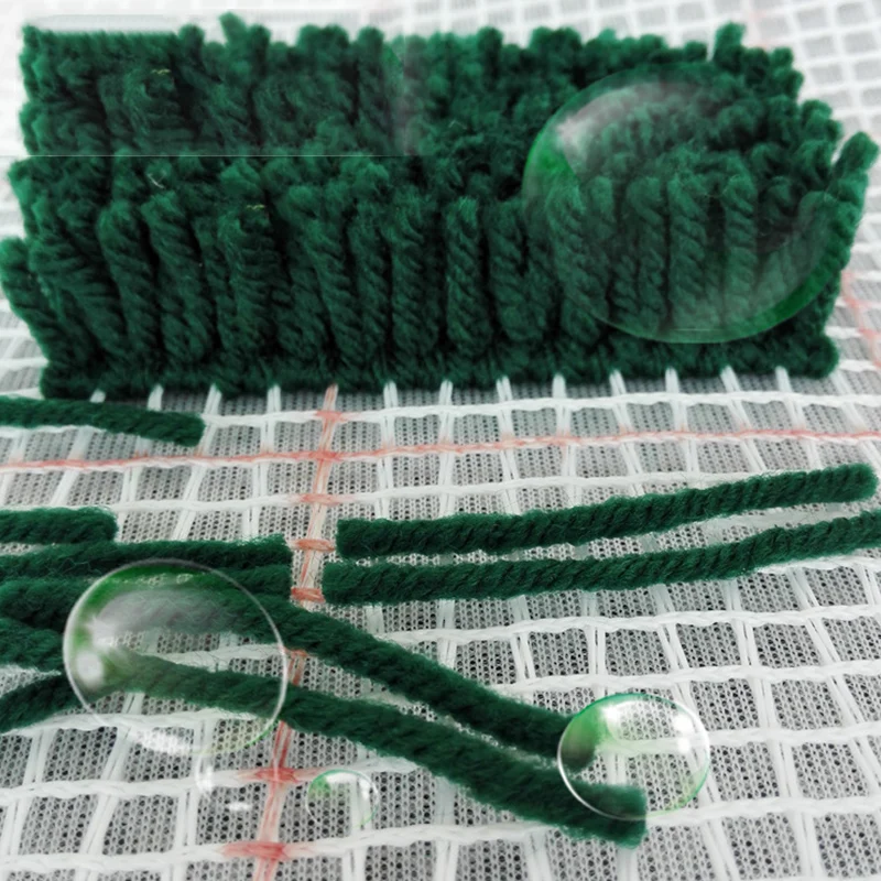 Tanie Segment dywanowy haftowany materiał zatrzask zestaw haczyków z motywem wilka DIY rzemieślnicze dywan haftowane akcesoria dywan zrób to sam