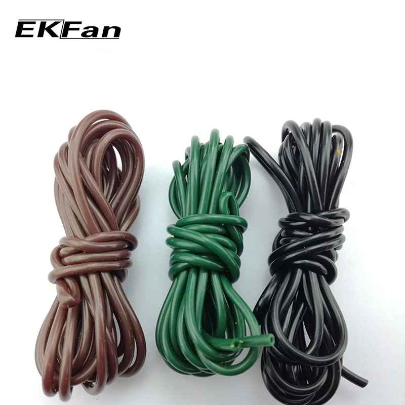 1m Hook & Line Connections Protection Heat Shrink Tubing Mlack Elastic For Fly Tying Rig Making