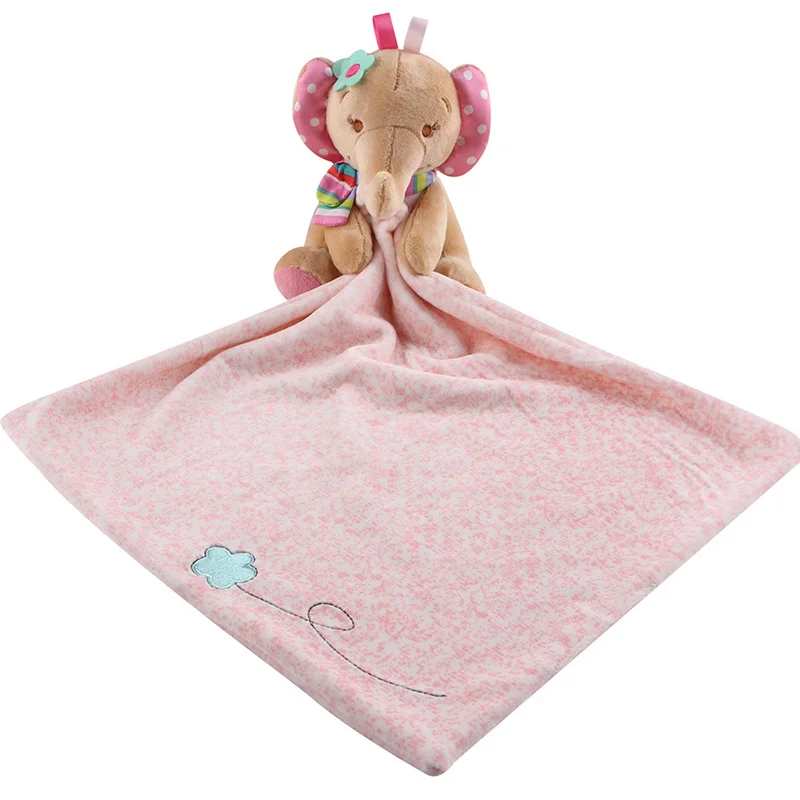 

Baby Comforting Towel Baby Multi-function Sleeping Plush Storage Blanket Cartoon Animal Sheep Elephant