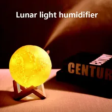 Прекрасный увлажнитель воздуха, диффузор, домашний Ночной светильник, мини Лунная лампа, регулируемая яркость HY99 DC10