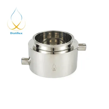 

10" x 4" Jacket Platter, Tri-Clamp . Sanitary stainless steel 304 , BHO close loop extractor