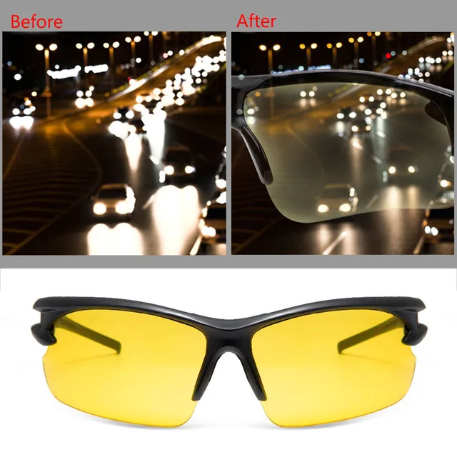 Night Vision Glasses Anti Glare Driving Glasses Outdoor Drivers Night Vision Goggles Uv400