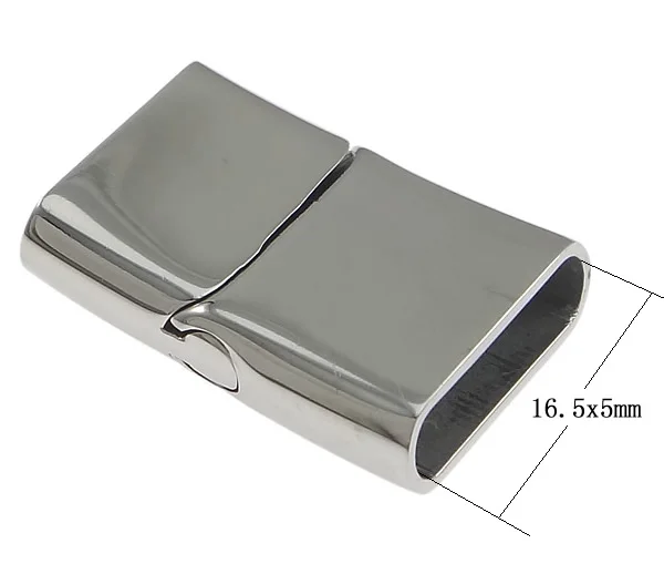 

Stainless Steel Magnetic Clasp,Personality, Rectangle, oril color, 28.50x18x7mm, Hole:Approx 16.5x5mm, 10PCs/Lot, Sold By Lot