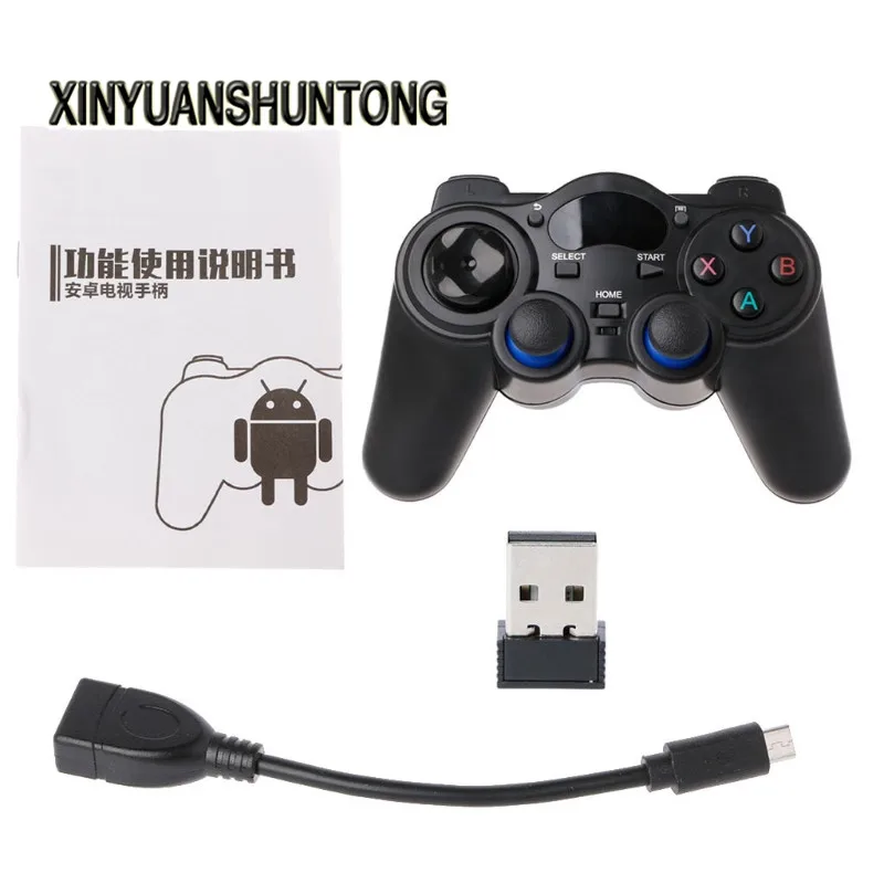 XINYUANSHUNTONG Game Accessory 2 4G Wireless Gaming Joystick Controller Gamepad For Android Tablet PC Smart TV