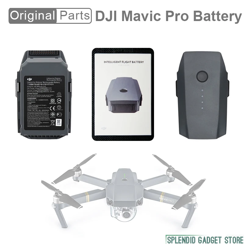 

Original Intelligent Flight Battery for DJI Mavic Pro Max 27-min flight time Over-charge and discharge protection
