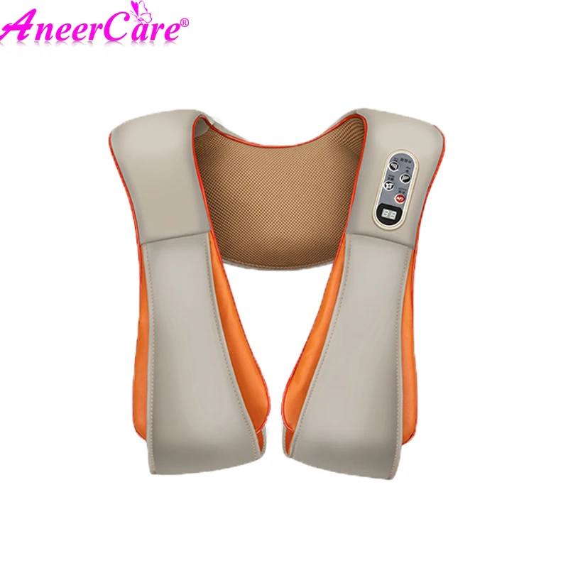 U-shaped electric infrared heating kneading family massager shiatsu back shoulder massager masseur for neck and body - Цвет: picture color