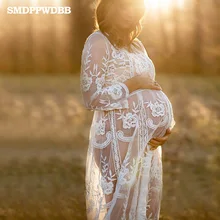 Smdppwdbb Средства ухода за кожей для будущих мам Подставки для фотографий Средства ухода за кожей для будущих мам одежда Кружево vestidos мода для беременных Одежда Кружево крючком Цветочные платья юбка