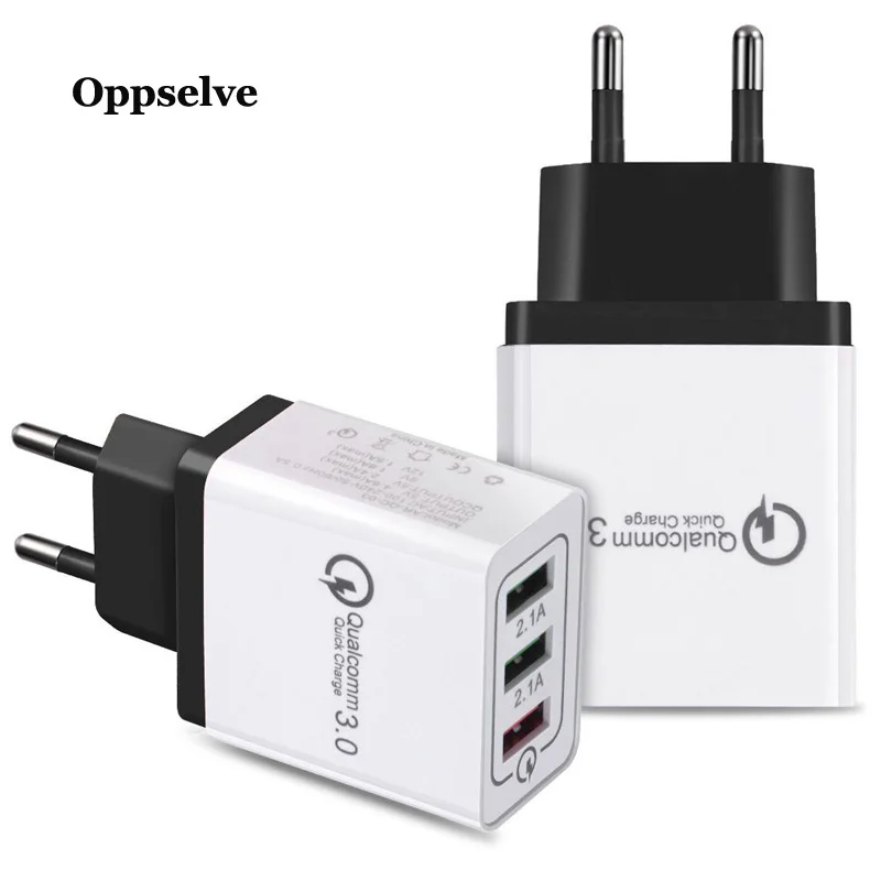 Oppselve سريعة تهمة 3.0 شاحن يو اس بي 18 W QC3.0 سريع شحن توربو الجدار شاحن آيفون سامسونج Xiaomi الهاتف المحمول شاحن Oppselve سريعة تهمة 3.0 شاحن يو اس بي 18 W QC3.0 سريع شحن توربو الجدار شاحن آيفون سامسونج Xiaomi الهاتف المحمول شاحن