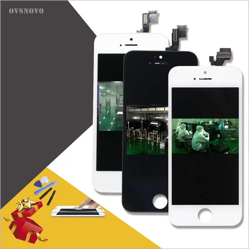 Ovsnovo LCD Screen For IPhone 4 5 5c 5s 6 Display Touch Glass Digitzer Replacement Check