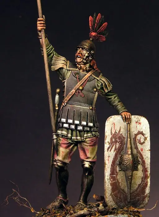 

Unassambled 1/18 90MM ancient stand warrior, Greece 90MM Resin figure miniature model kits Unpainted
