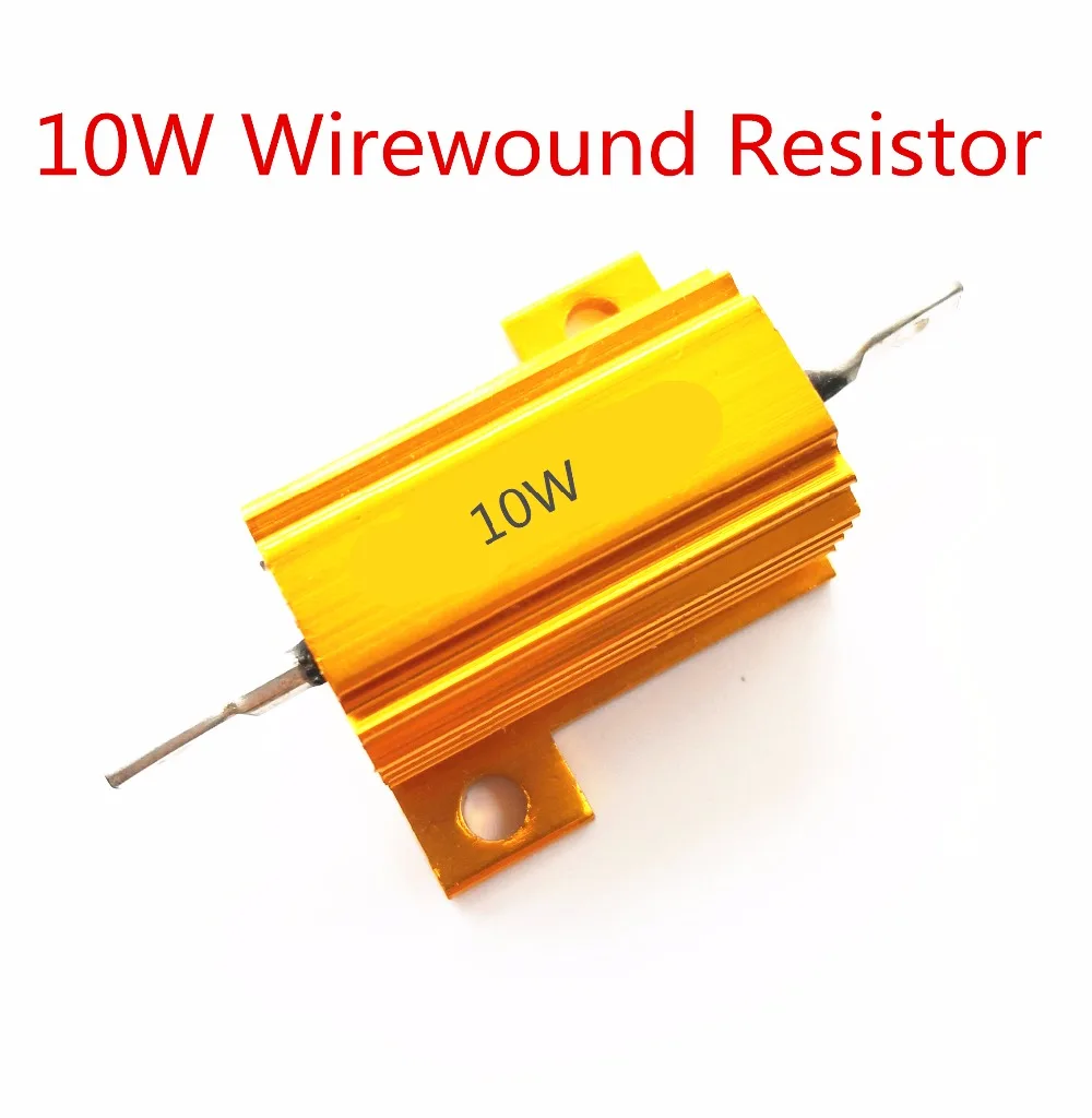 

10W 3.3 4 4.7 5 5.6 8 10 ohm 3.3R 4R 4.7R 5R 5.6R 8R 10R Wirewound Aluminum Power Metal Shell Case Resistor 5%