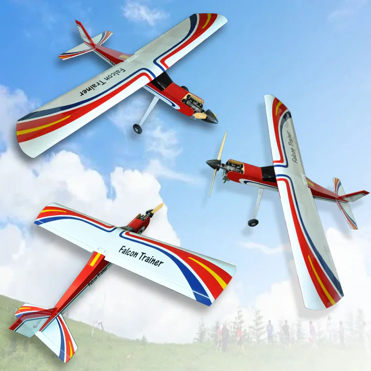 Falcon Trainer 20cc RC Radio Controlled Airplane Balsa Wood Plane Model