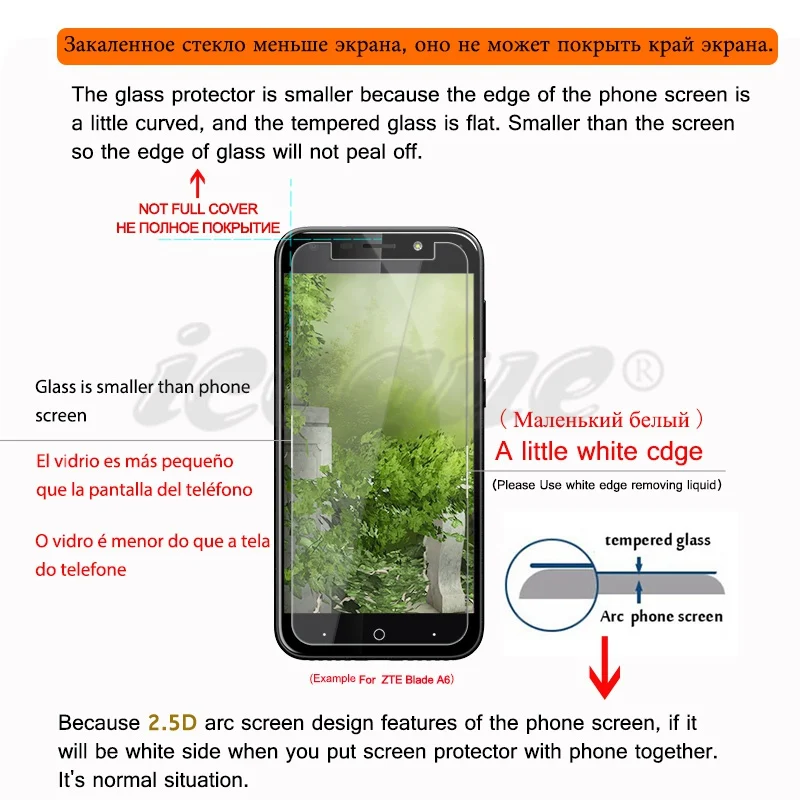 Icoque 2.5D 9H закаленное стекло для Huawei P10 Lite защита экрана P10lite чехол телефона пленка