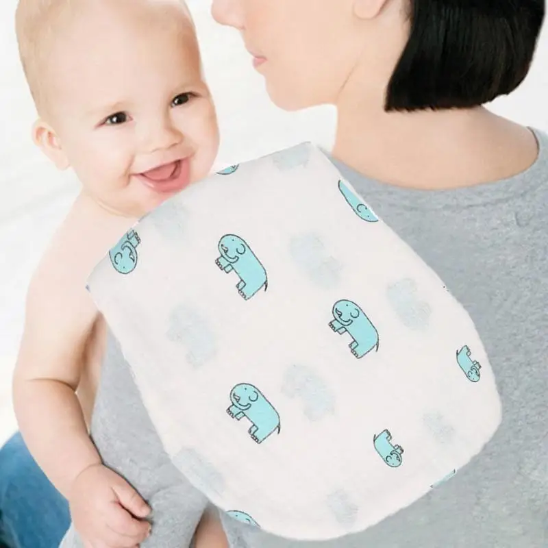 

2pcs Baby Breast-feed Pad Burp Cloth Pad Soft Burp Cloths Multi-Use Sweating Towel Cushion 3 Layers Slobber Towel Face Towel