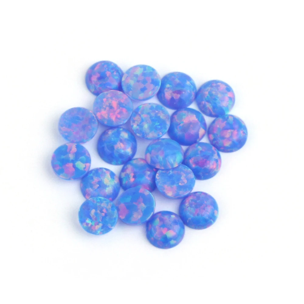 

20pcs/lot Round Cabochon Cut Synthetic Opal 2mm-12mm OP74 Loose Opal Stone