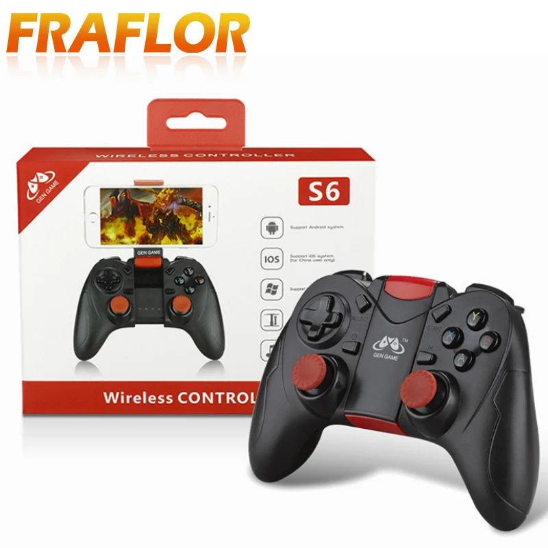 Игровой контроллер GEN GAME S6 Bluetooth 3 0 беспроводной джойстик для ПК сотовый телефон USB