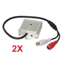 2х высококачественный усилитель звука в помещении микрофон 5~ 100 м радиус действия CCTV