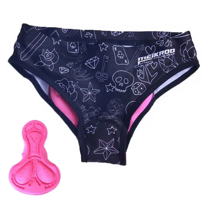 Pantalones cortos de ciclismo para mujeres Ropa interior ciclismo transpirable