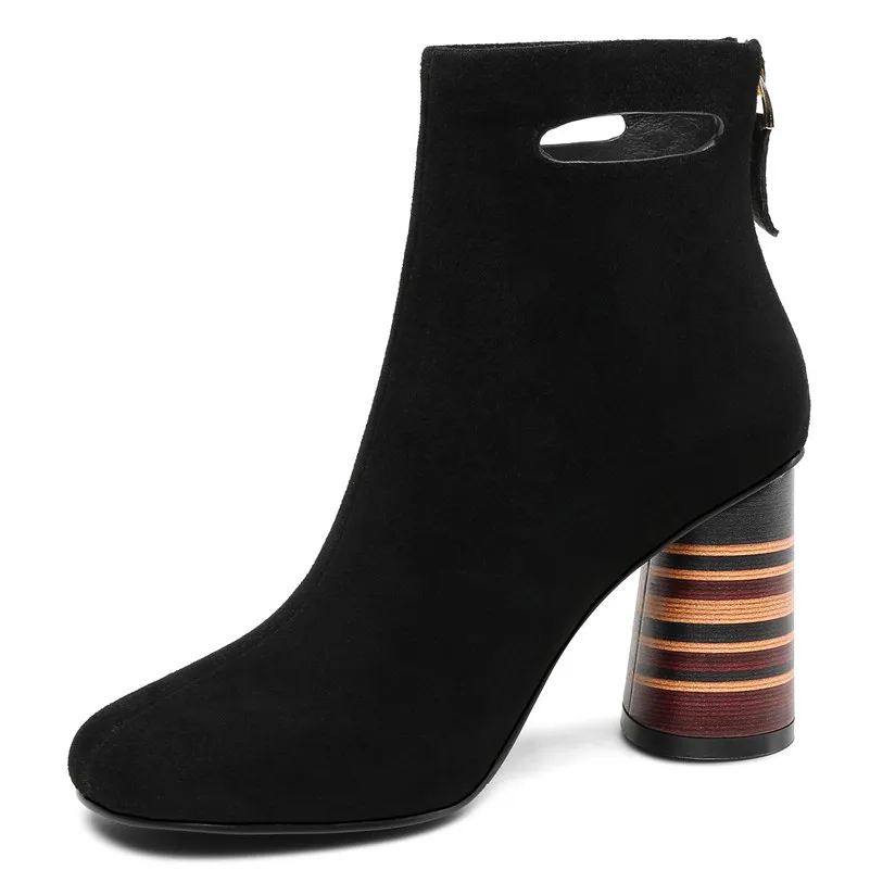 FEDONAS Fashion Women Suede Leather Ankle Boots High Heels Back Zipper Short Autumn Winter Martin Shoes Woman Party Pumps Boots FEDONAS Fashion Women Suede Leather Ankle Boots High Heels Back Zipper Short Autumn Winter Martin Shoes Woman Party Pumps Boots