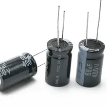 5 шт./лот 400V 68 мкФ 16*25 20% Радиальный алюминиевый электролитический конденсатор с алюминиевой крышкой, 68000NF 20