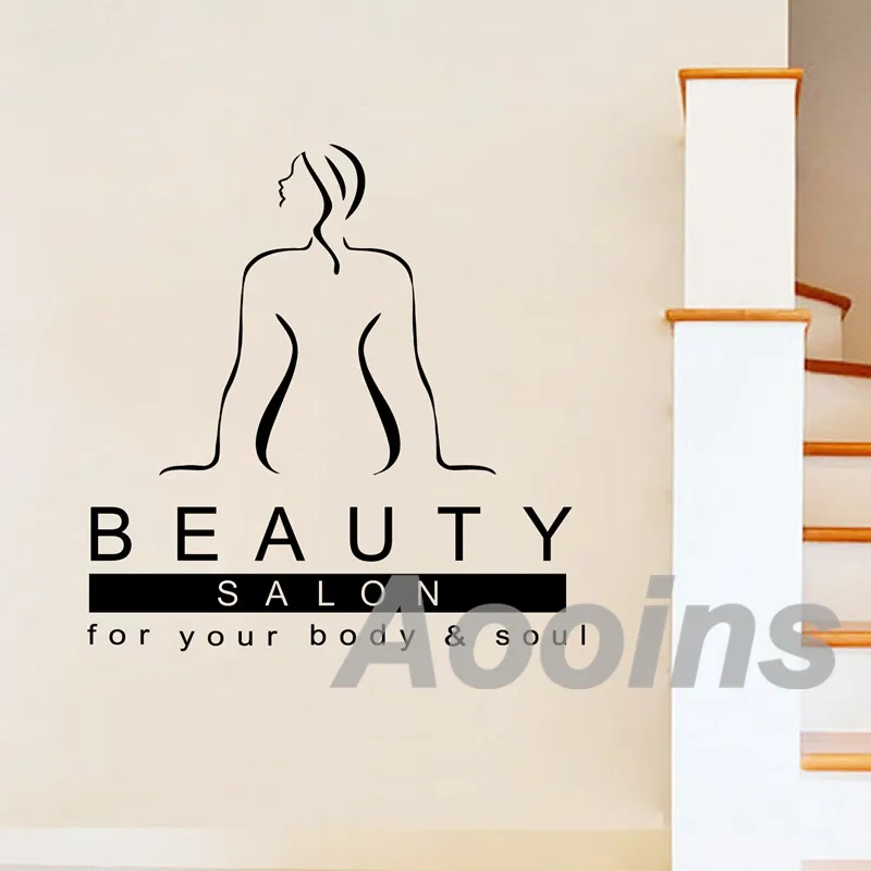 Massage Therapist Spa Vinyl  Wall Sticker Beauty Shop Decor