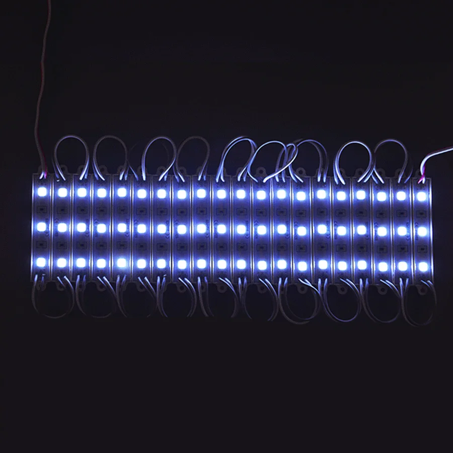 

200PCS/Lot 2835 3 LED Modules DC12V Waterproof Advertisement Design LED Module White Color Super Bright Lighting 10PCS/Lot