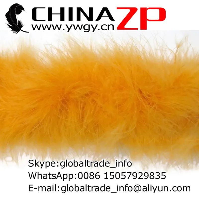 CHINAZP завод www.ywgy.cn 20 г/шт. 10 ярдов/партия окрашенный Золотой Марабу перо боа для