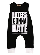 Fashion Toddler Kids Baby Boys Sleeveless Cotton Letter Printing Romper Jumpsuit Baby Boys Outfits Clothes