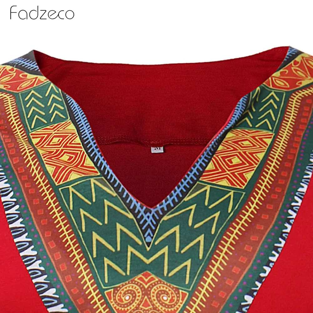 Мужская футболка с коротким рукавом Fadzeco модная повседневная в африканском стиле