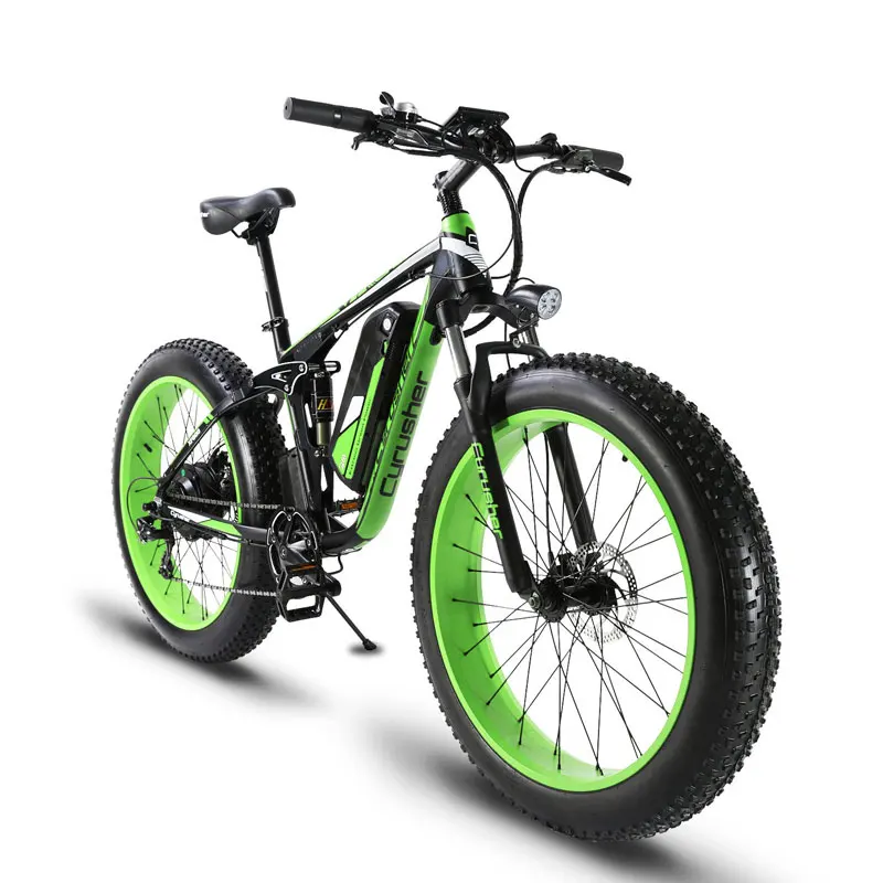 Cyrusher Outroad Fat Tire Электрический горный велосипед Снег 26 дюймов 7 скоростей для
