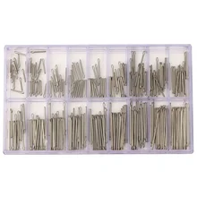 360 шт, 8-25 мм, часы из нержавеющей стали для ремешка, шплинты, набор инструментов, часовщик, инструменты для ремонта часов