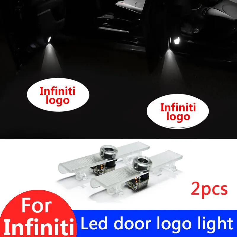 2PCS Car Door light LED logo Projector For INFINITI JX35 QX60 welcome courtesy lamp Accessories | Автомобили и мотоциклы