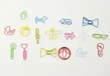 

randomly mixed multicolour 20 different paper clips