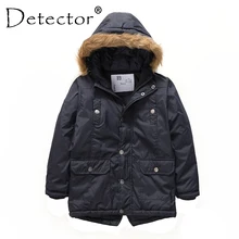 Detector Boys' Parka Jackets Hooded Warmly Children Cotton Coats Boy Winter Fur Coat Boys Kids Hiking Jacket Clothes Outerwear Detector Boys' Parka Jackets Hooded Warmly Children Cotton Coats Boy Winter Fur Coat Boys Kids Hiking Jacket Clothes Outerwear