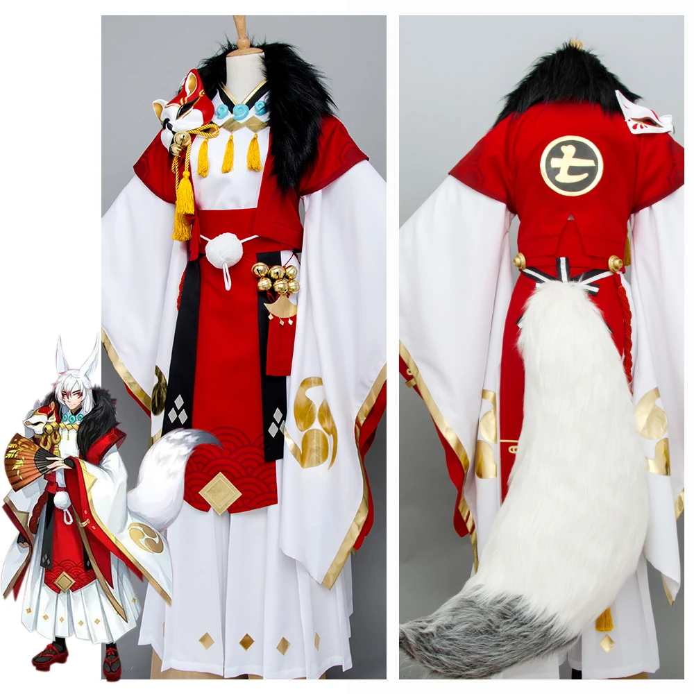 Инь Ян мастер Onmyouji лиса косплей костюм кимоно костюм|fox cosplay|cosplay costumecostume suits |