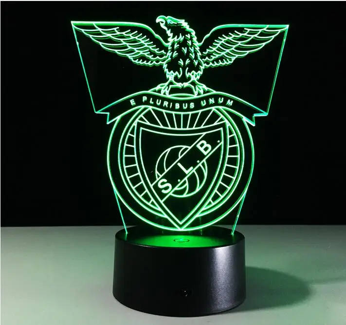 

Touch Switch 3D Table Lamp for Bedroom LED Night Light Lighting Football Club LED Luminaria Lava Lamp Fans Gifts