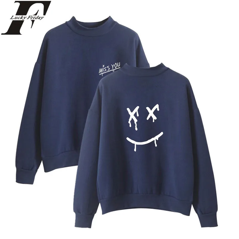 LUCKYFRIDAYF Louis Tomlinson One Direction Turtleneck Hoodies Sweatshirts 2018 Hoodies Outwear Style Clothes Winter Plus Size