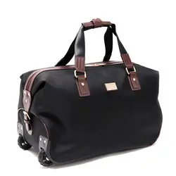 Улучшенная качественная оксфордская деловая сумка на колёсиках, расширяемая дорожная сумка, Мужская тележка, мягкий мужской студенческий