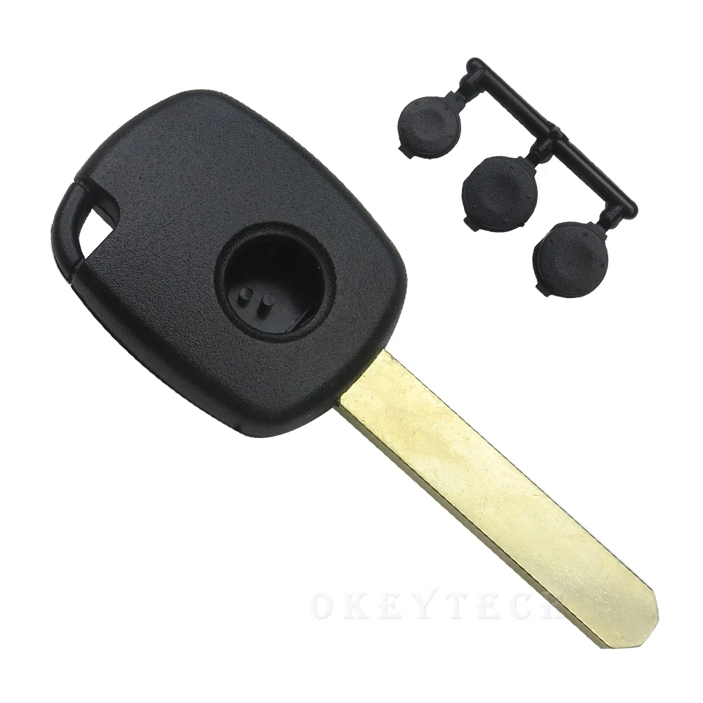 

EKIY 1 button Remote key case For Honda CR-V Odyssey Fit City Civic accord transponder key Replacement with blade and BUTTON PAD