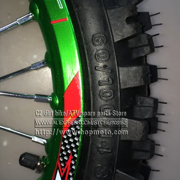 60/100-14 GuangLi шины для передних Dirt Bike Pit Bike гоночные колеса 1,40-1" дюймовый сплав обода с 32 отверстиями шины PIT PRO KTM CRF