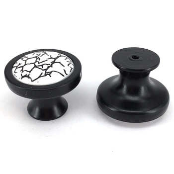 

Crack Design Ceramic Door Handles Kitchen Cabinet Cupboard Knob Wardrobe Drawer Pull Handles with Screws