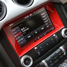 MOPAI ABS moldura Interior del coche navegación GPS marco decoración cubierta pegatinas para Ford Mustang 2015 Up estilo del coche