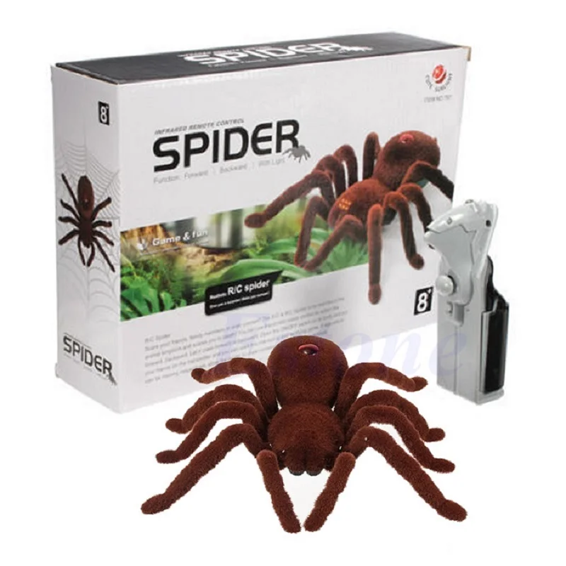 

Kid Gift Remote Control Scary Creepy Soft Plush Spider Infrared RC Tarantula Toy