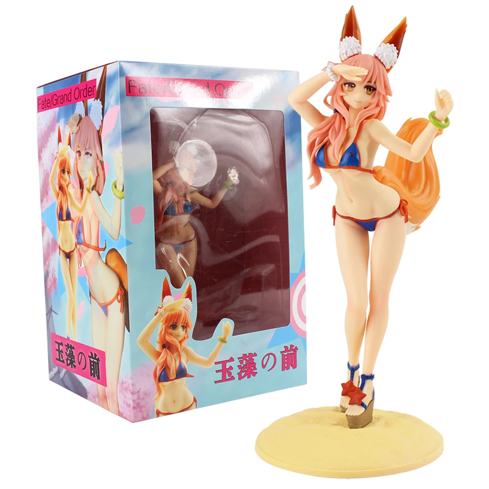 

27cm Fate Grand Order Action Figure Tamamo no Mae Fox Priestess of Peerless Beauty Anime Model Toys