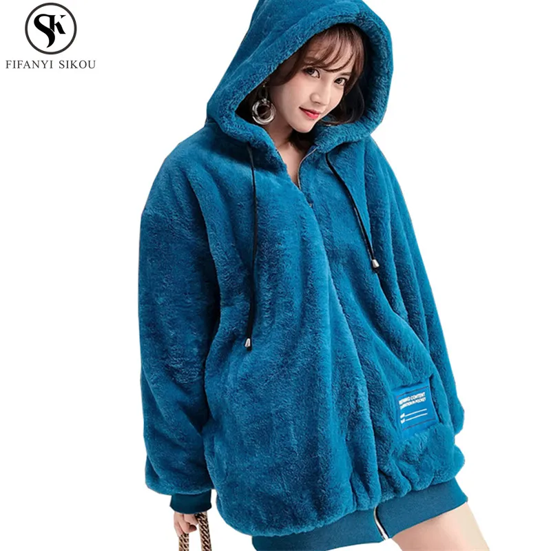 

Winter jacket women Thicken Keep warm Flannel Hooded Long Coat women Loose Plus size Fashion High quality parkas Female LGP581
